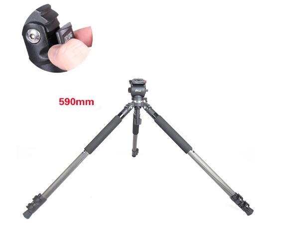 JieYang JY0510C Kit Carbon Fiber Tripod + JY0606 Fluid Head / 170 CM
