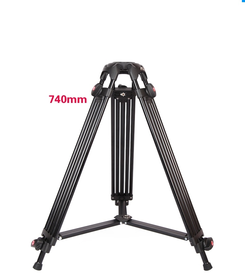 JieYang JY0606A Kit Aluminum Video Tripod + JY0606 Fluid Head / 190 CM