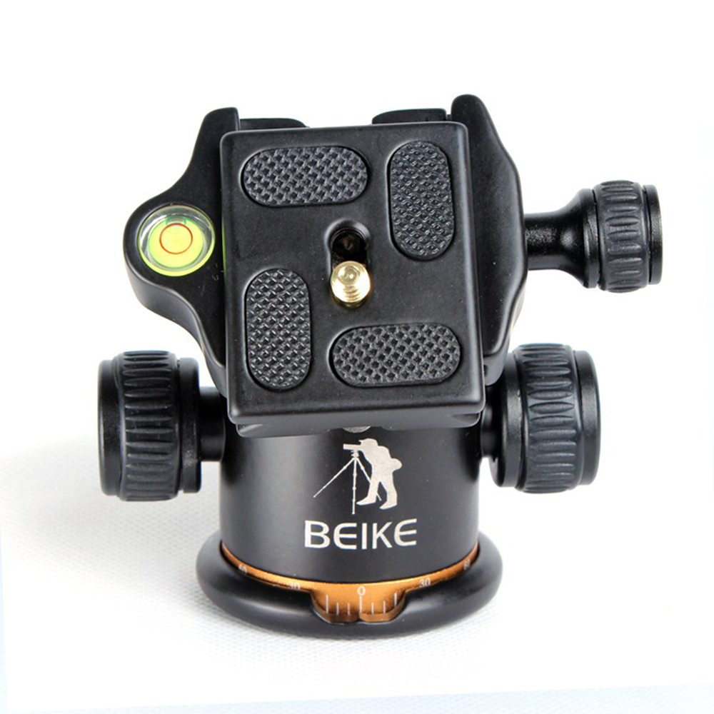 BEIKE 03 Camera Tripod Ball Head Ballhead with Quick Release Plate 1/4"