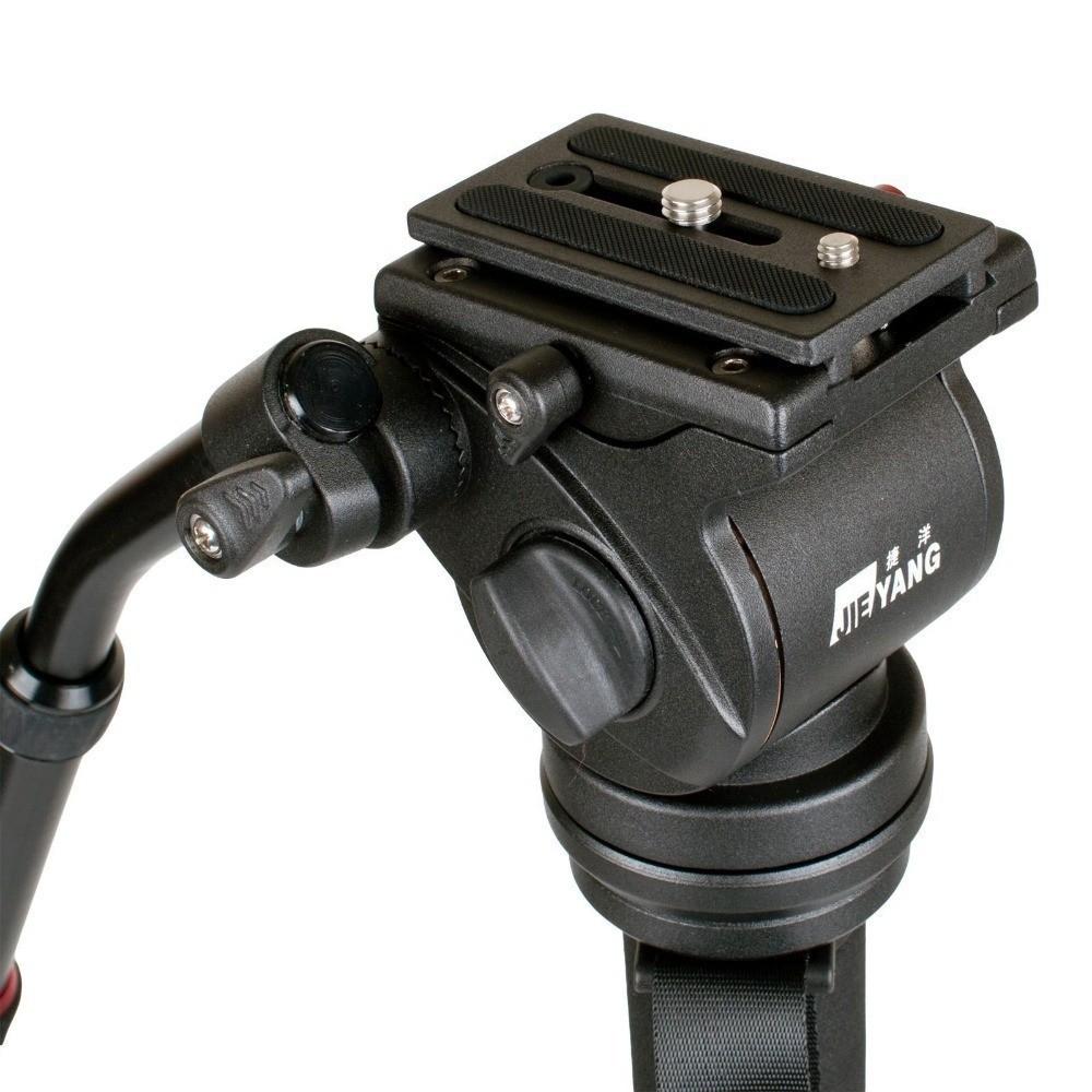 JieYang JY0506H Fluid Drag Video Tripod Head Flat Base ( 6Kg )