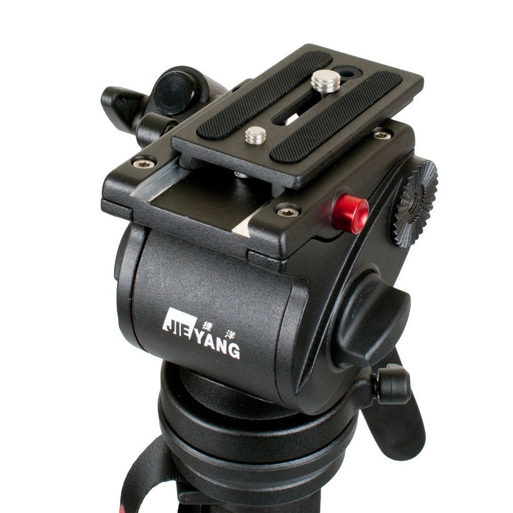 JieYang JY0506H Fluid Drag Video Tripod Head Flat Base ( 6Kg )