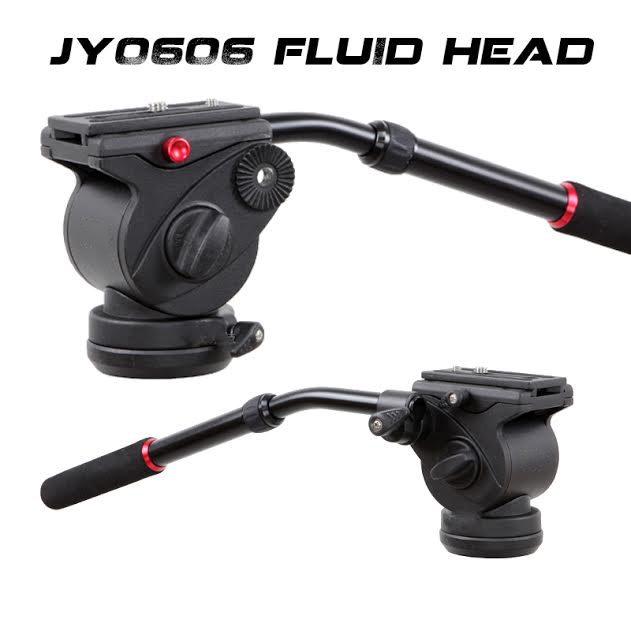 JieYang JY0606H Fluid Drag Video Tripod Head Flat Base ( 6Kg )