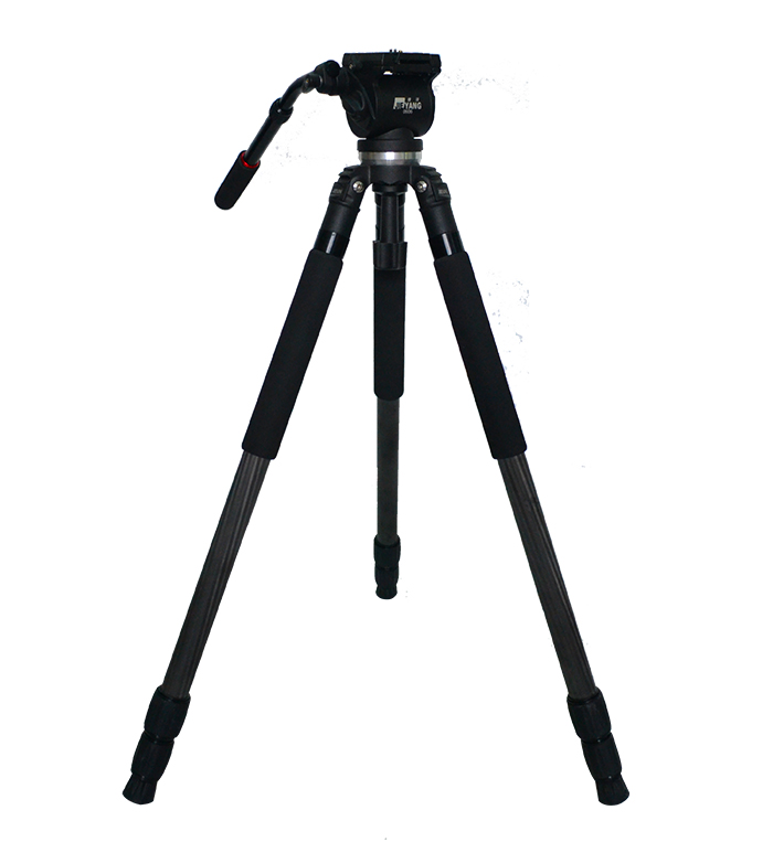 JieYang JY0510C Kit Carbon Fiber Tripod + JY0606 Fluid Head / 170 CM